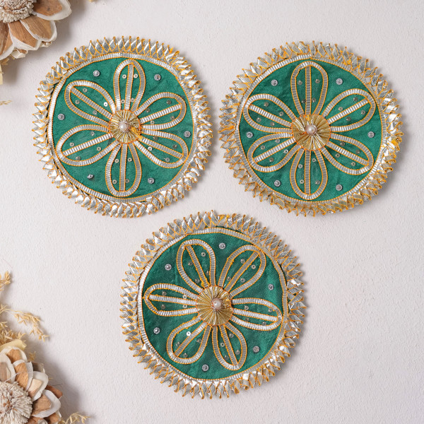 Pack Of 10pcs Traditional Gota Patti Applique Motif Patch for Dresses & DIY