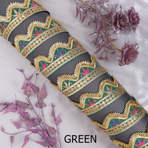 Traditional Gota Patti Cut Work Lace | Designer Border for Saree & Crafts