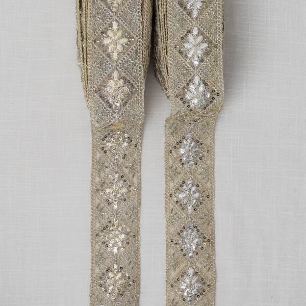Premium Gota Embroidery & Katdana Beads Lace Trim