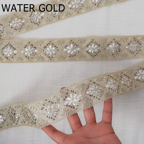 Premium Gota Embroidery & Katdana Beads Lace Trim