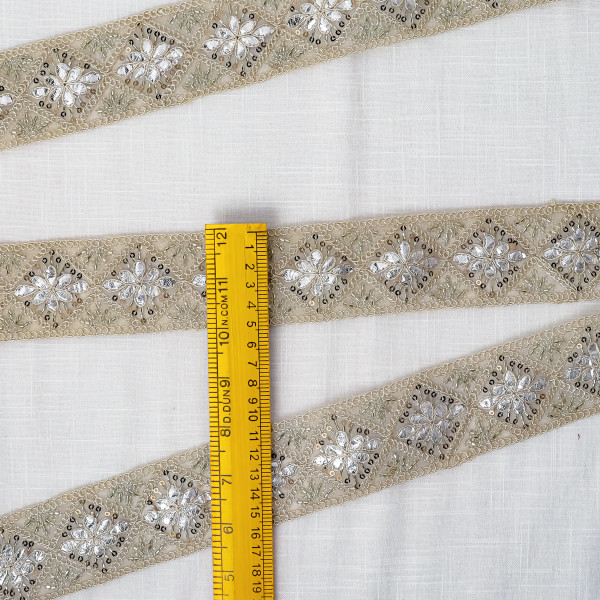 Premium Gota Embroidery & Katdana Beads Lace Trim