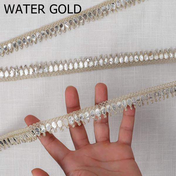 Traditional Gota Work Lace Border | Golden Craft Trim for Saree & DIY Designing