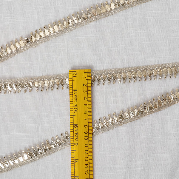Traditional Gota Work Lace Border | Golden Craft Trim for Saree & DIY Designing