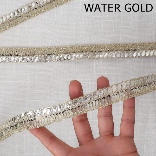 Traditional Gota Embroidery Lace Trim – Perfect for Saree Borders & Festive DIY Crafts