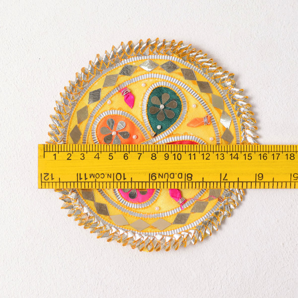 Pack of 10pcs Multicolor Gota Patti Applique Patch for Dresses & DIY Crafts
