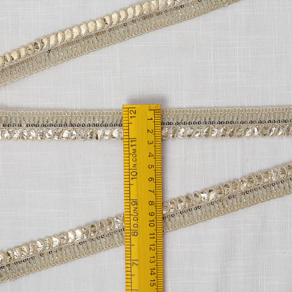 Traditional Gota Embroidery Lace Trim – Perfect for Saree Borders & Festive DIY Crafts