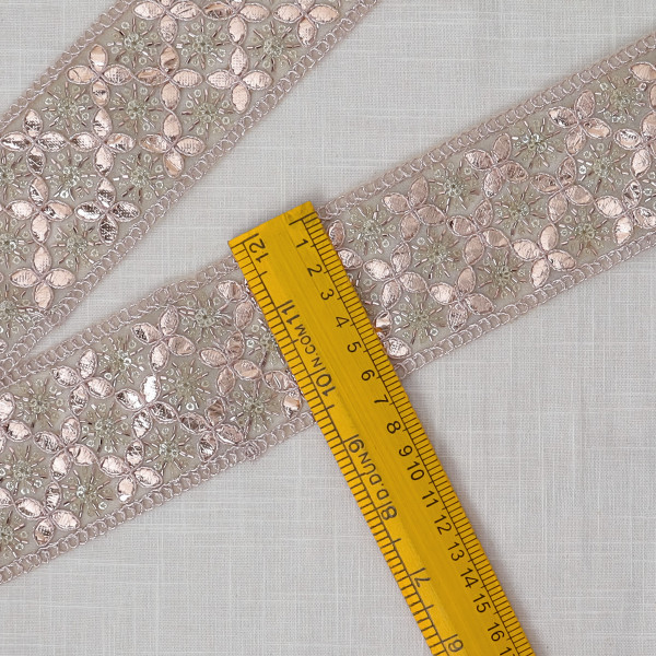Premium Tissue Gota Embroidery Lace Border for Saree & Craft DIY