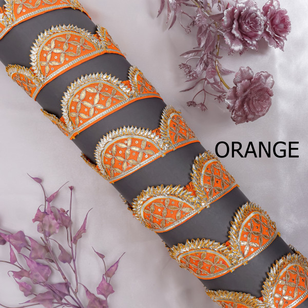 Premium Handwork Gota Patti Scalloped Jaal Border Lace