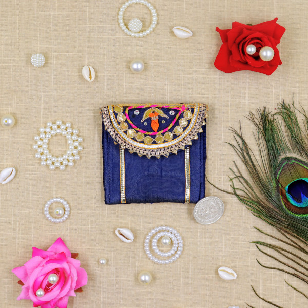 Pack of 5pc Handcrafted Gota Patti & Mirror Work Coin Pouch | Ethnic Indian Coin Purse