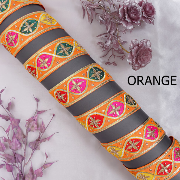 Premium Handwork Gota Patti Multi-Patchwork Lace Trim