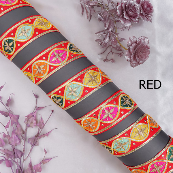 Premium Handwork Gota Patti Multi-Patchwork Lace Trim