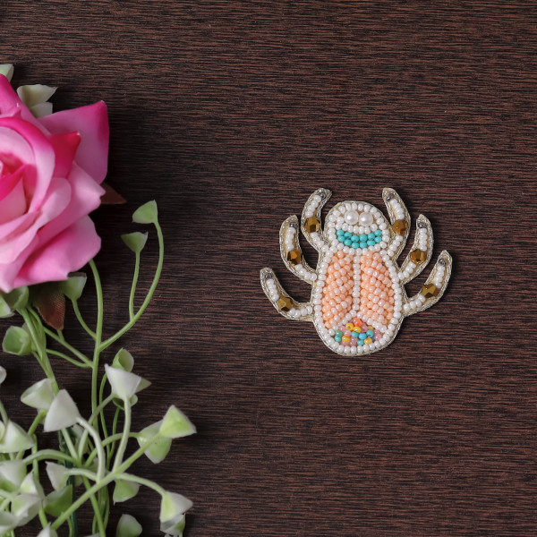DIY Beaded Spider Patch – Hand-Beaded Insect Applique for Clothes & Bags