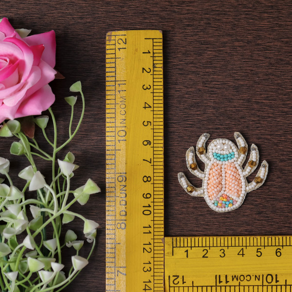 DIY Beaded Spider Patch – Hand-Beaded Insect Applique for Clothes & Bags
