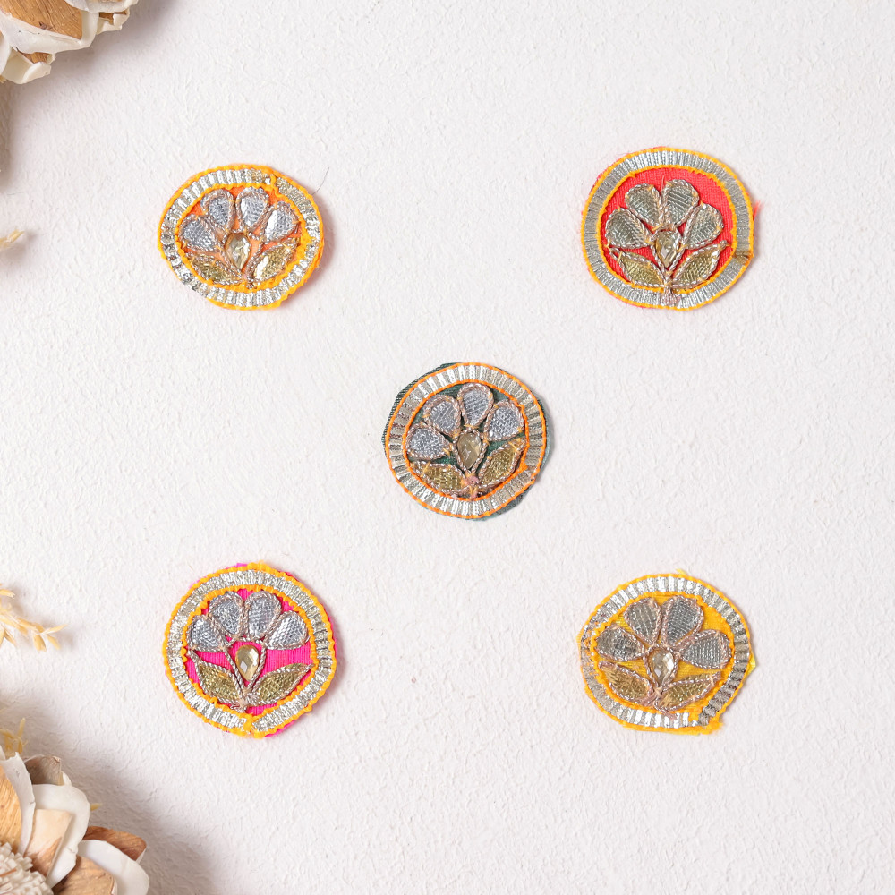 Image of Pack Of 25Pcs Luxury Gota Patti Embroidered Patch | Indian Dress Embellishment