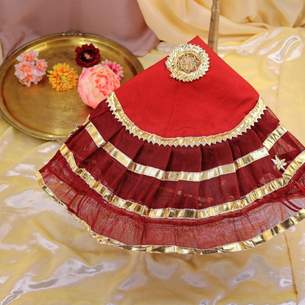 Handcrafted Embellished Gota Patti Godh Bharai Cover & Shagun Potli Set