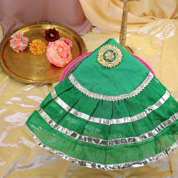 Handcrafted Embellished Gota Patti Godh Bharai Cover & Shagun Potli Set