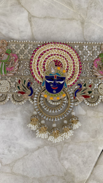 Shrinathji Pichwai Bandarwal with Hand Embroidery | Traditional Toran