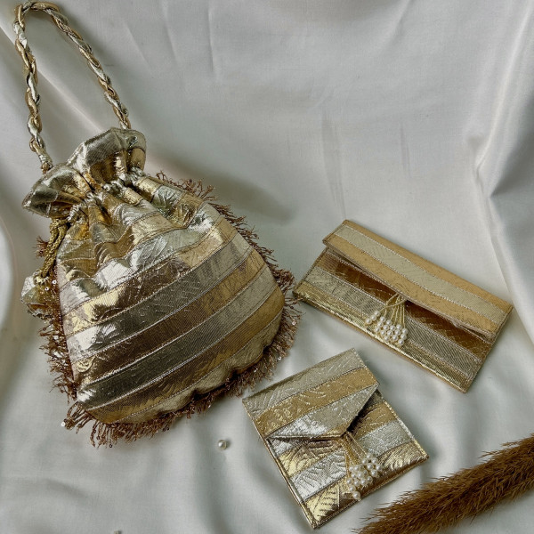 Gota Lappa Gifting Hamper (Potli Bag, Envelope, Coin Bag)