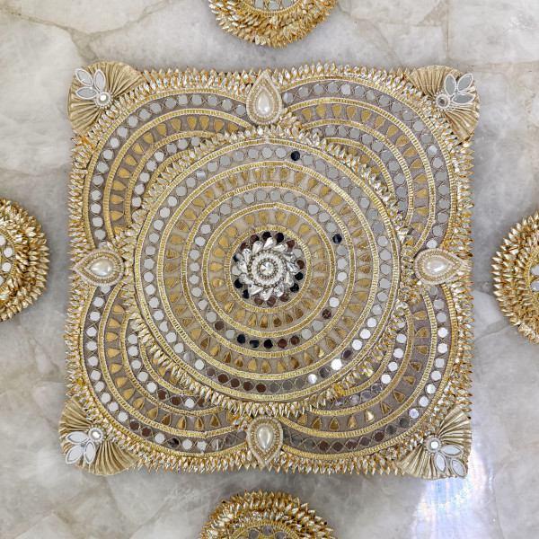 Classic Gota Patti & Mirror Rangoli – Set of 5