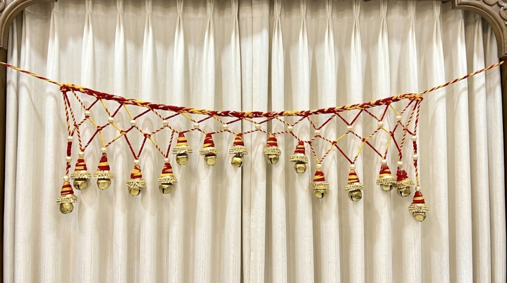Image of Traditional Mauli Bandarwal with Bell and Ghungroo Hangings | 42 Inches