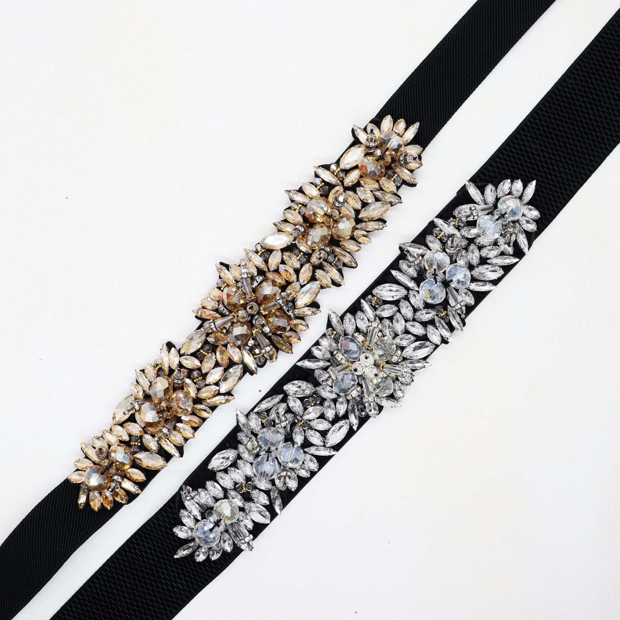 Saree Belt Silver Waist Belt For Dress Navy Velvet Saree Belt