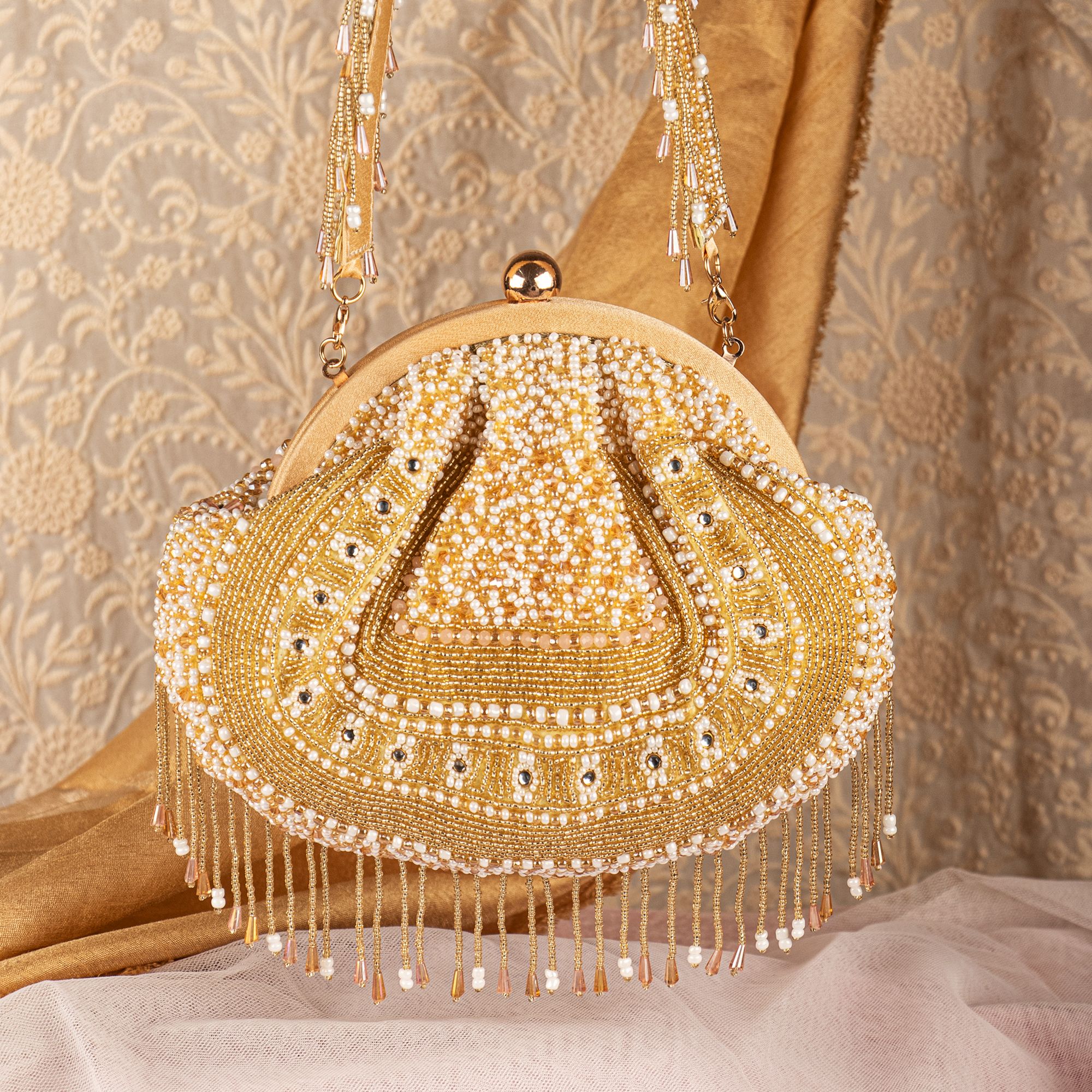 BS GLOD STONE SOFTPOUCH beautifully handcrafted woman formal