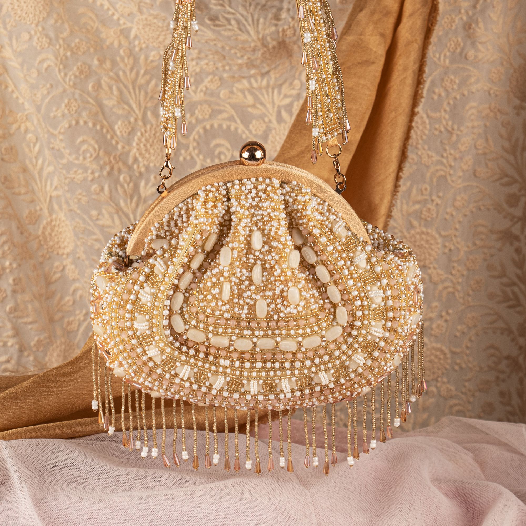 BS GLOD STONE SOFTPOUCH beautifully handcrafted woman formal