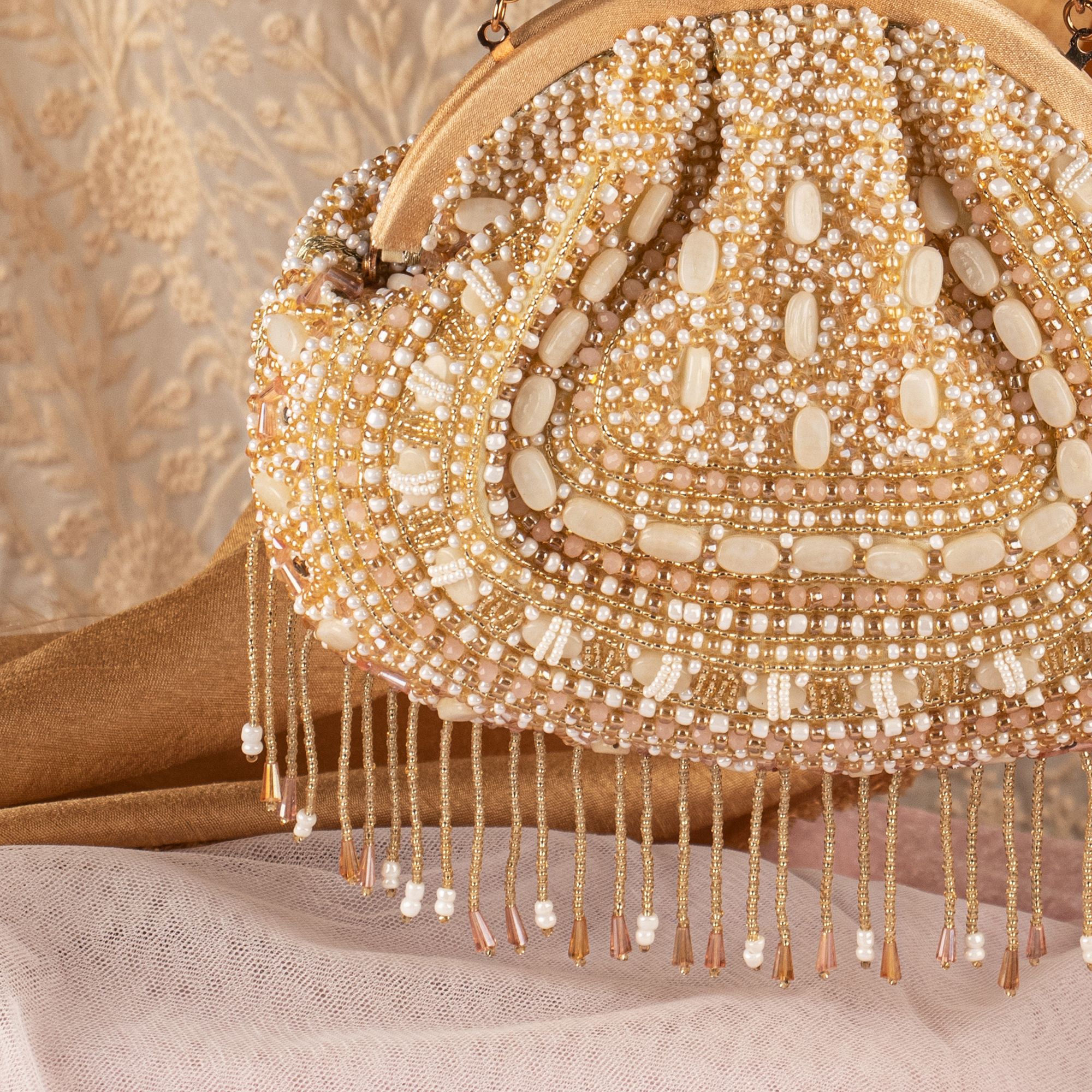 BS GLOD STONE SOFTPOUCH beautifully handcrafted woman formal