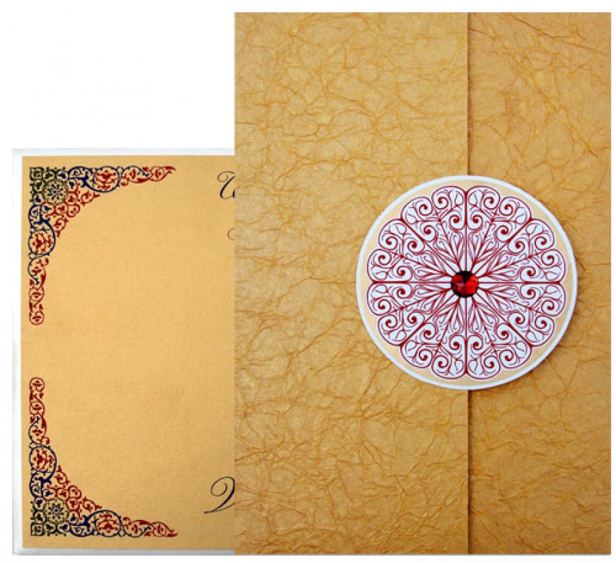Gold Crinkle Card