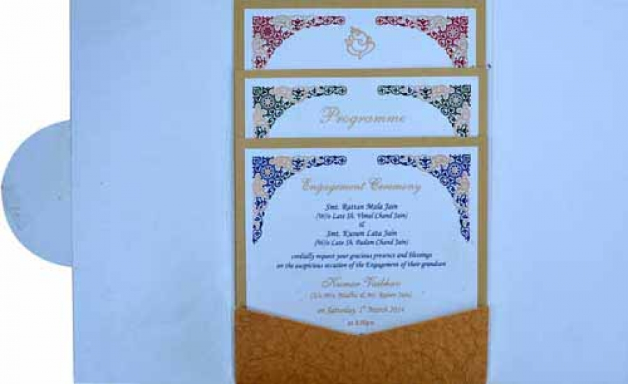 Gold Crinkle Card