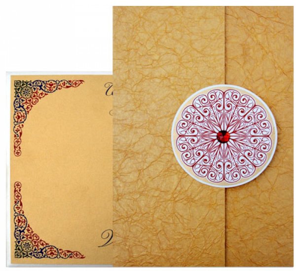 Gold Crinkle Card Sample