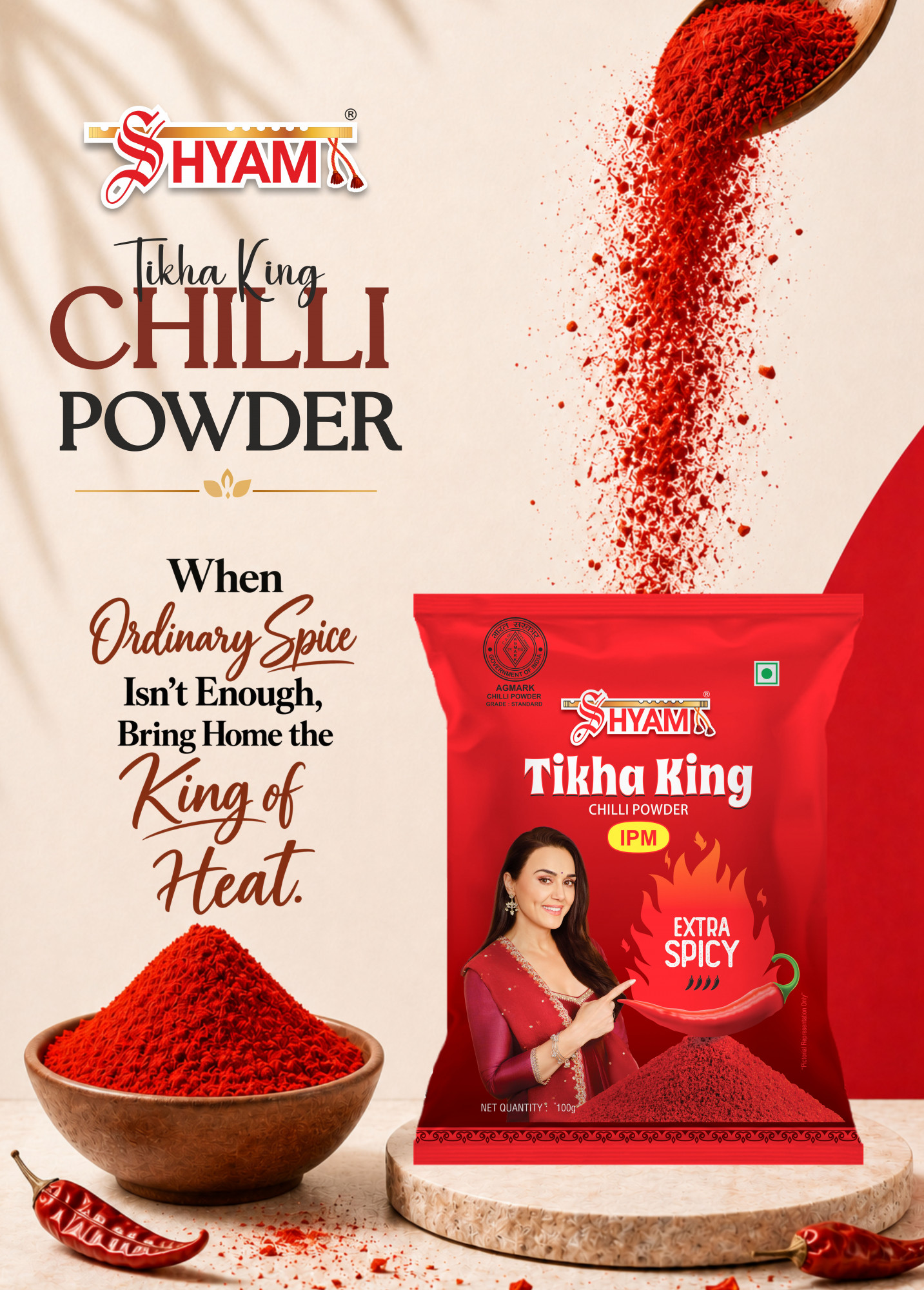 SHYAM IPM TIKHA KING CHILLI POWDER