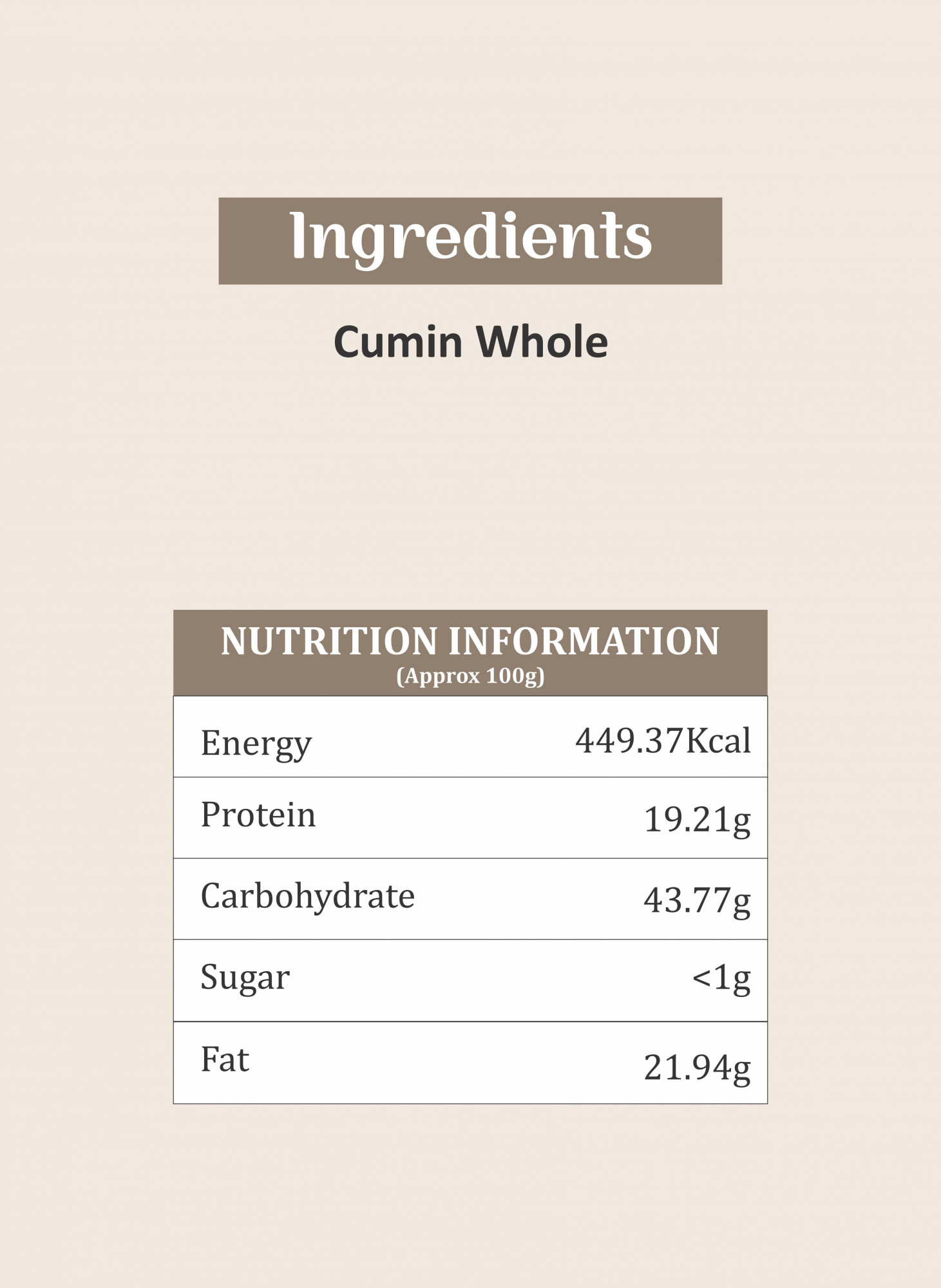 Shyam Cumin Whole