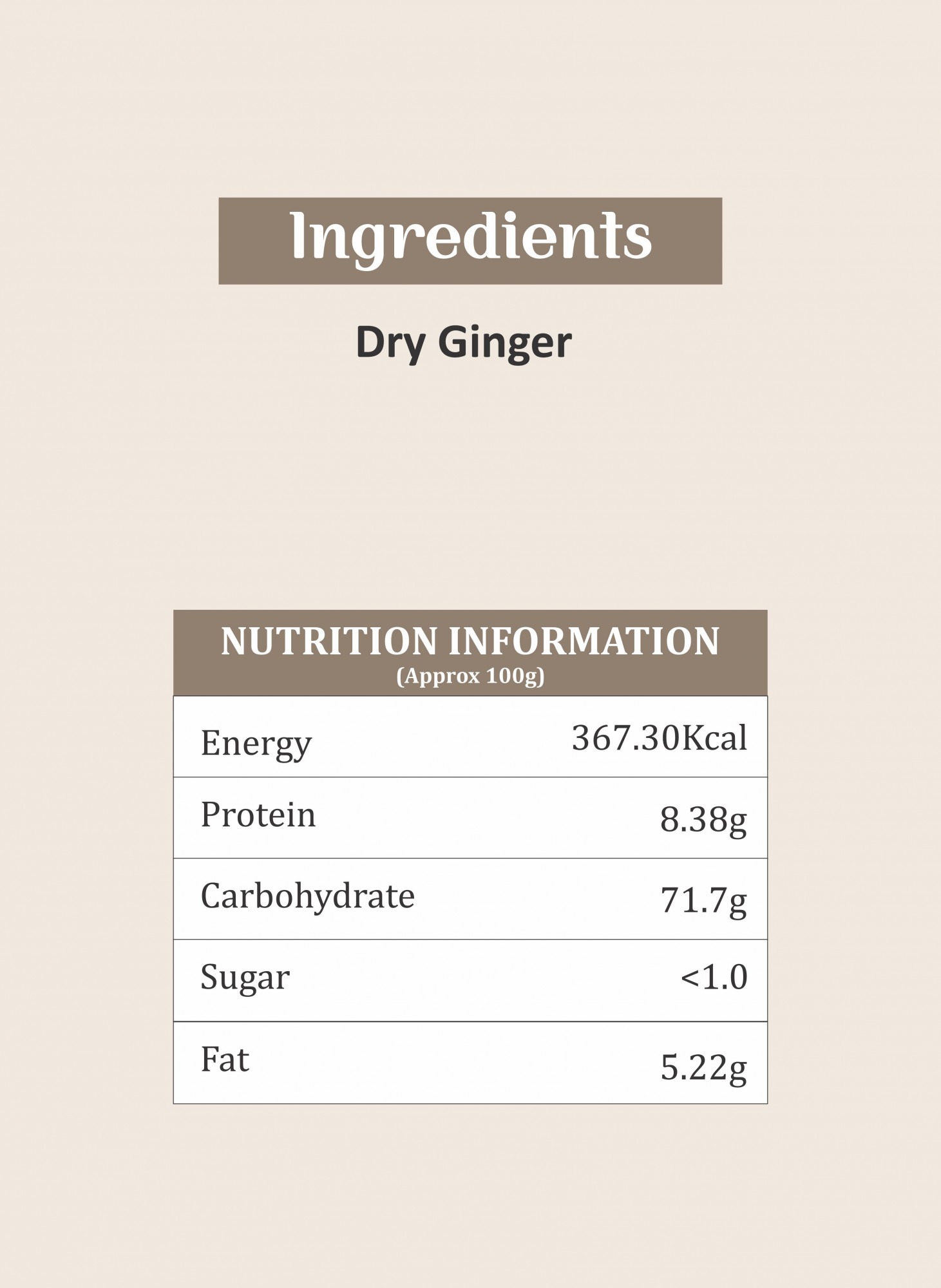 Shyam IPM Dry Ginger Powder
