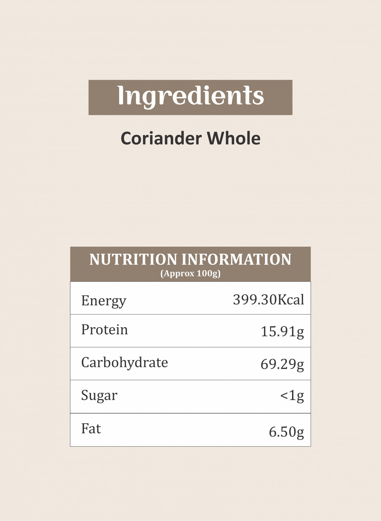 Shyam Coriander Whole