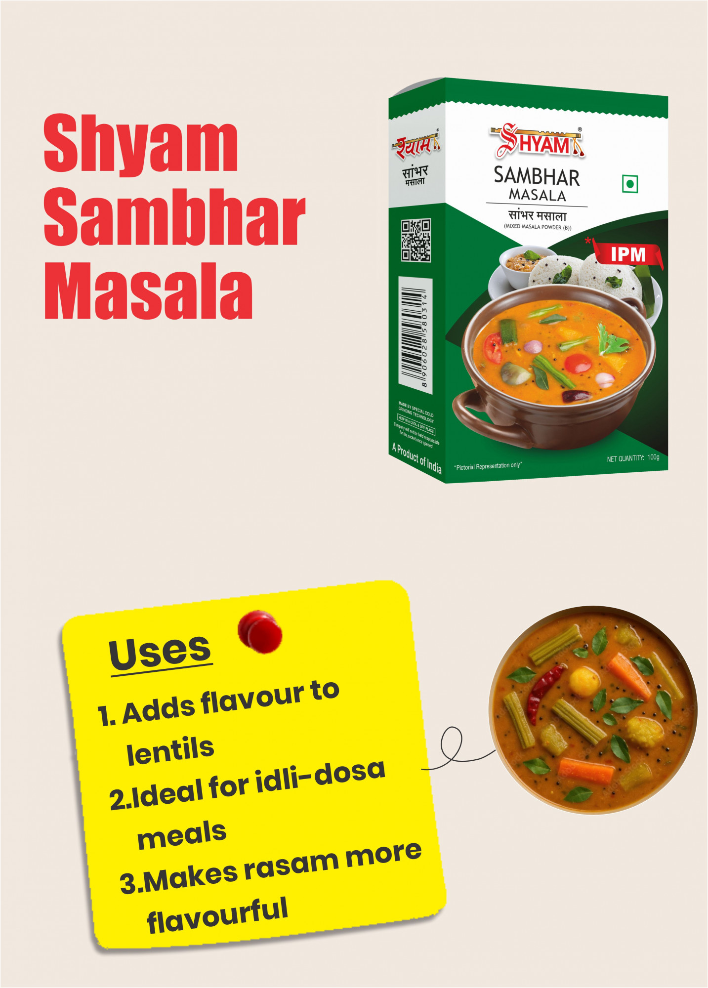 Shyam IPM Sambhar Masala