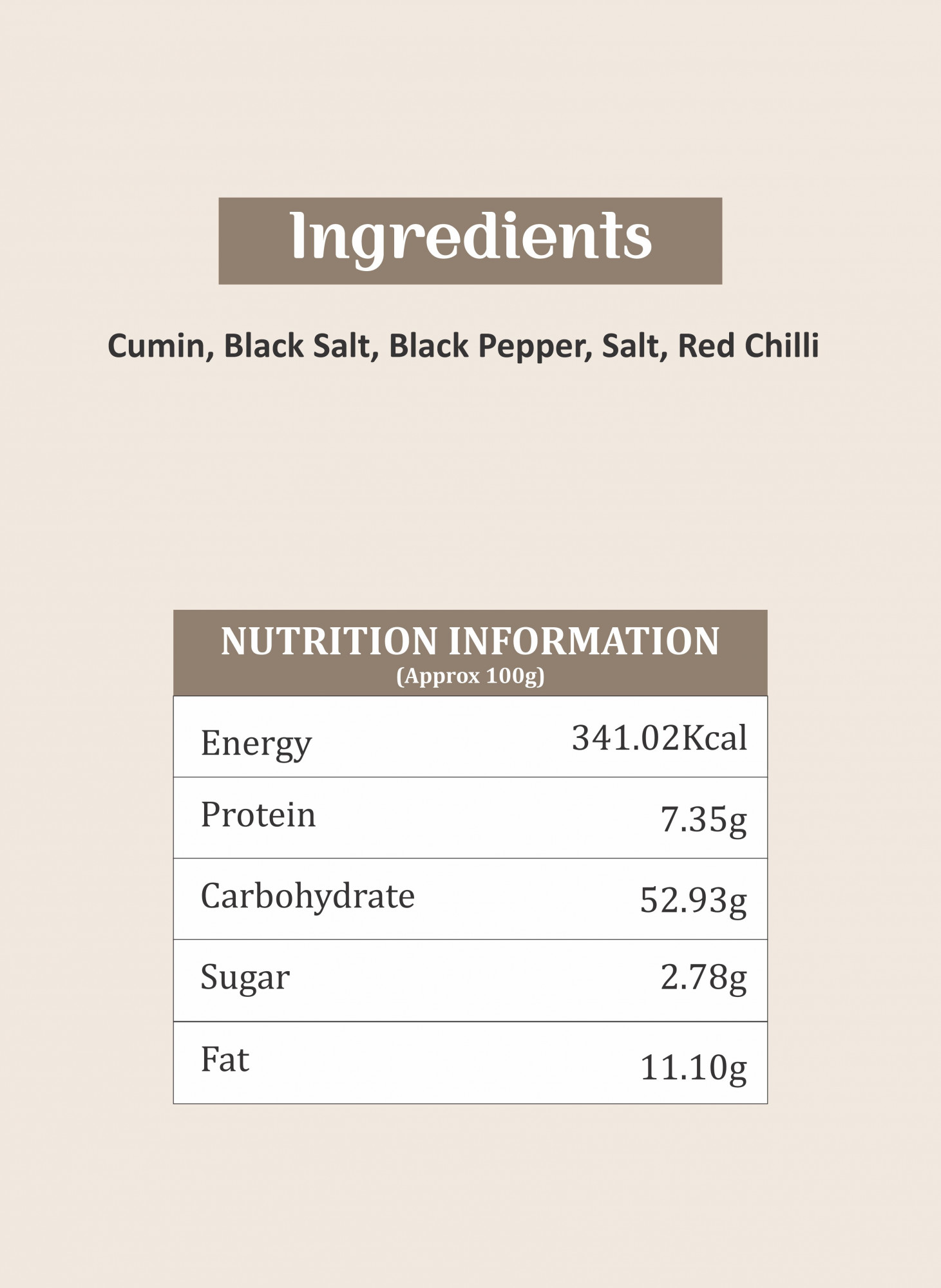 BhelpuriPapdi Chaat Masala