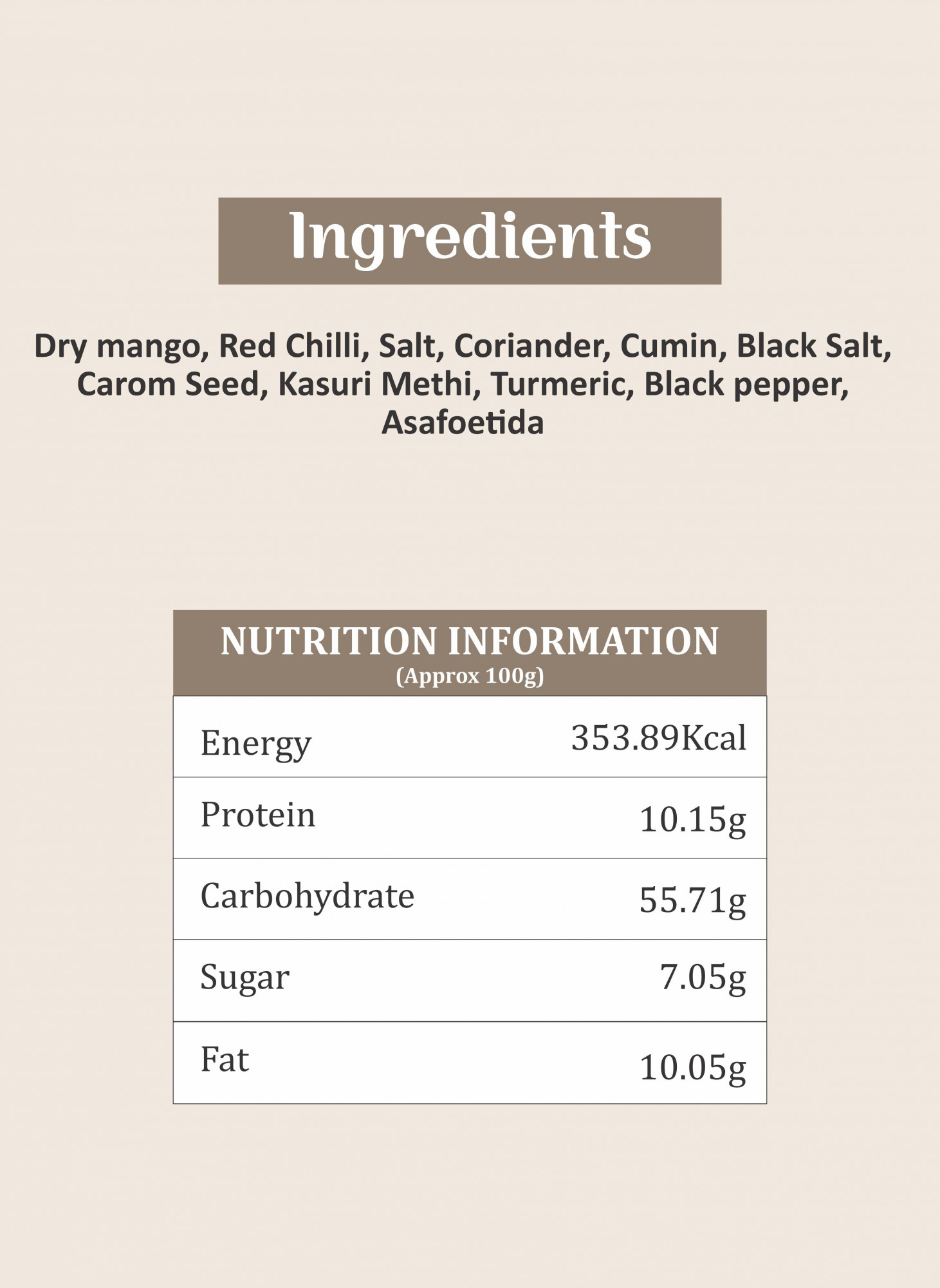Shyam Paratha Masala