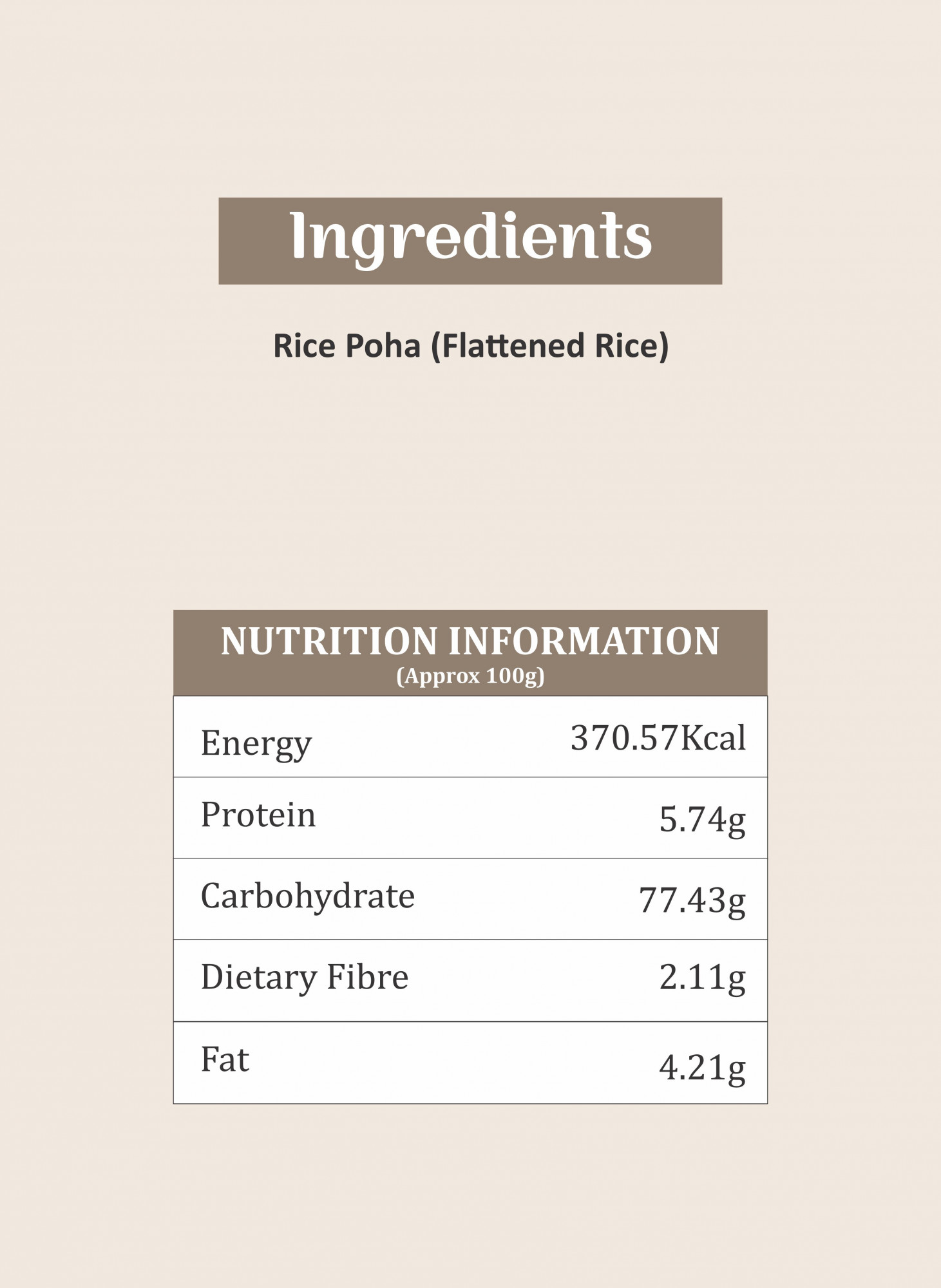 Shyam Poha With Masala