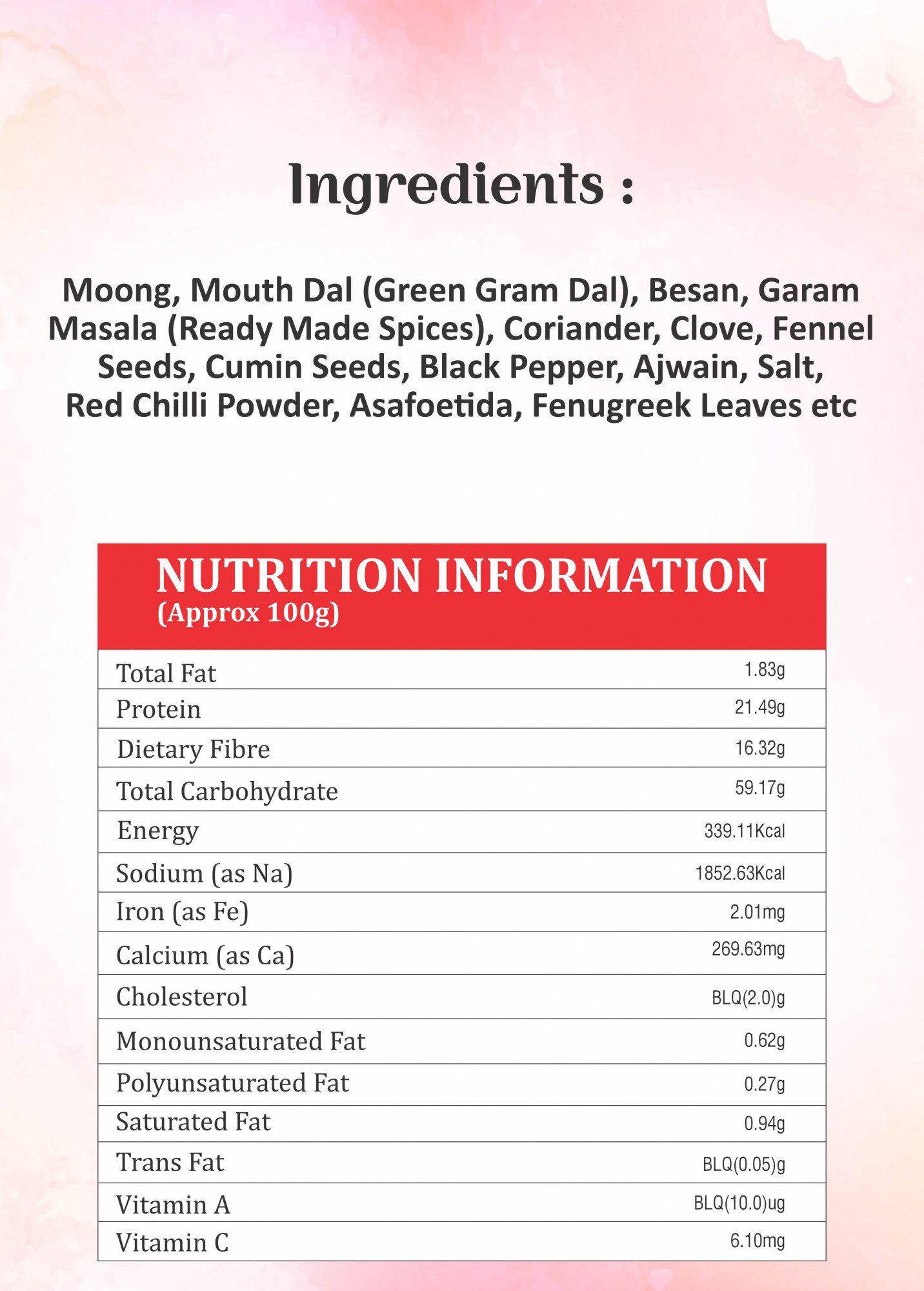 shyam mix dal pakodi masala