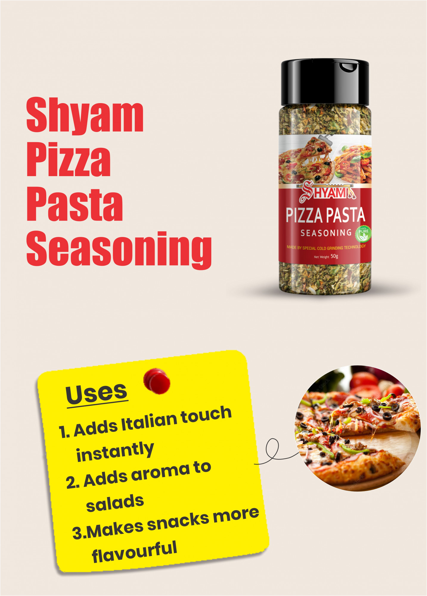 Shyam Pizza Pasta Seasoning