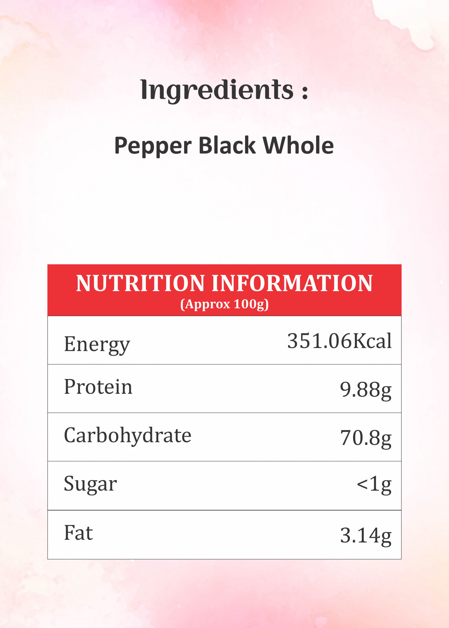 Shyam IPM Black Pepper Whole