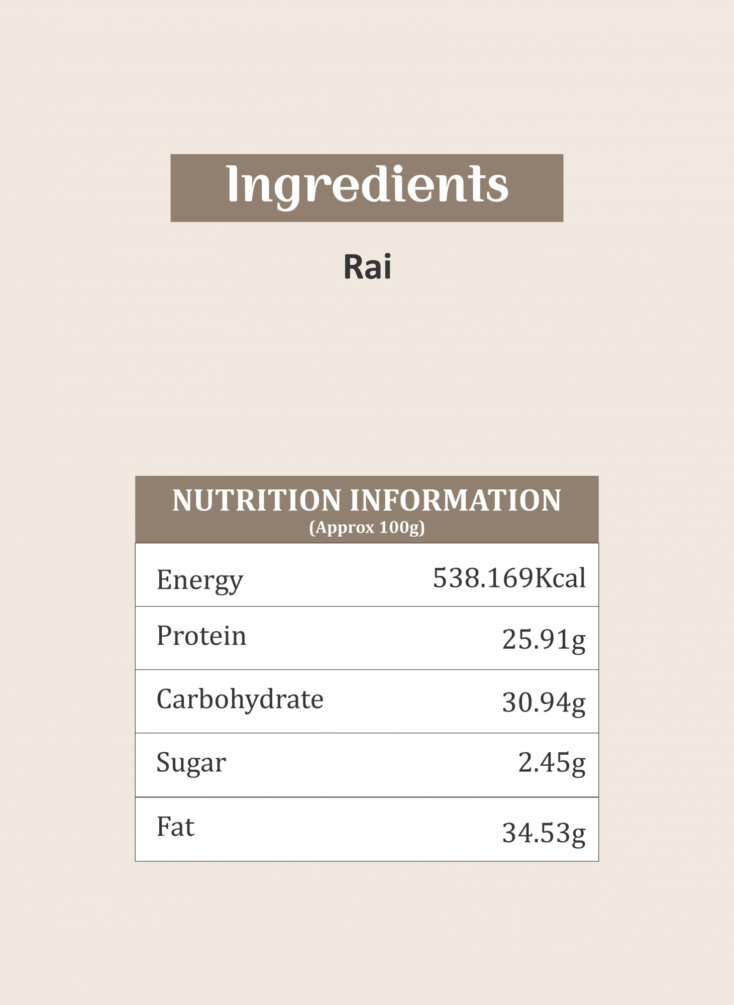 Shyam Mustard Seeds rai