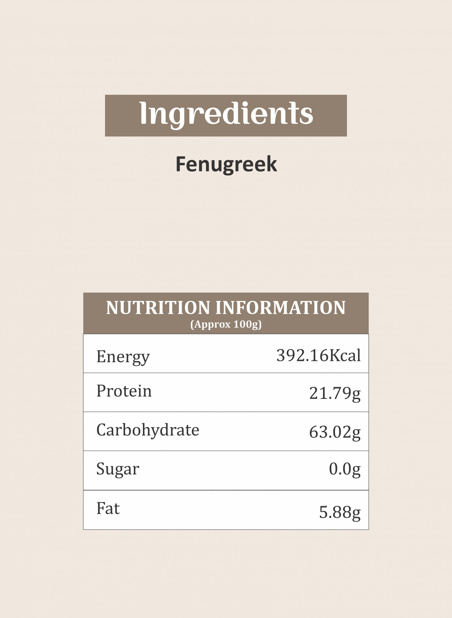 Shyam Fenugreek Whole