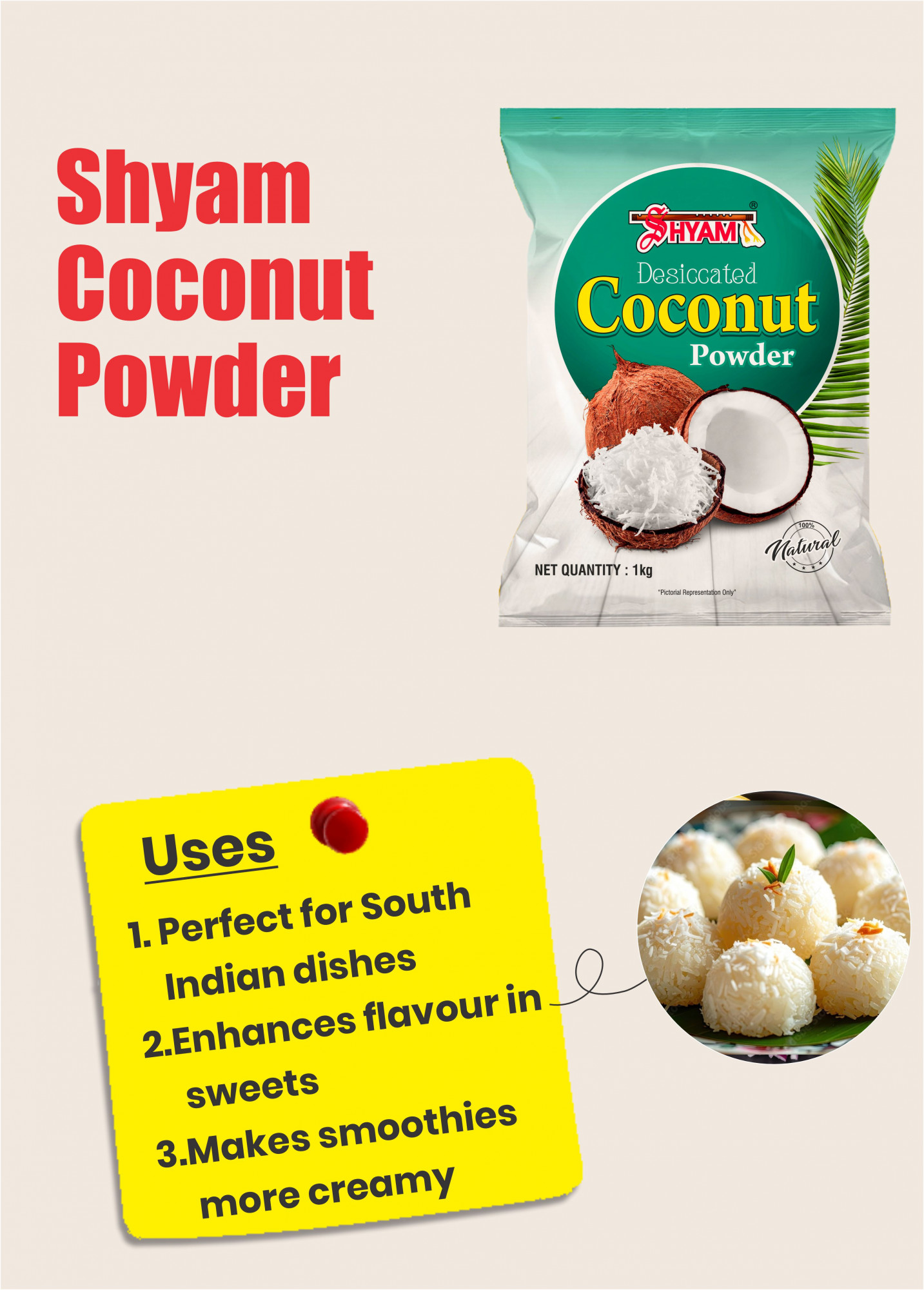 SHYAM COCONUT POWDER