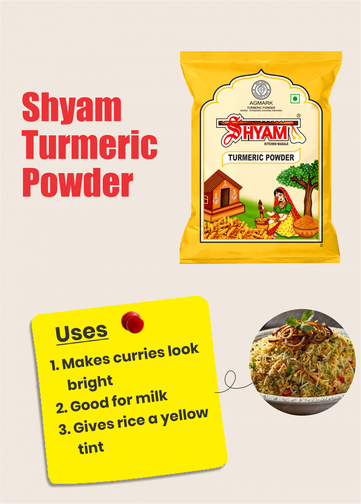 Shyam Turmeric Haldi  Powder