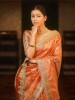 Designer Banarasi Tissue Silk Allover Zari Booti Saree With Zari Lace
