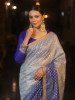 Designer Banarasi Tissue Silk Saree With Shaded Dye and sequence Lace