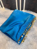 Satin Silk Dual Tone Saree With Designer Pallu Lace