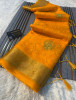 Organza Silk Resham Work Embroidery Saree